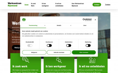 werkcentrumrijnmond.nl screenshot