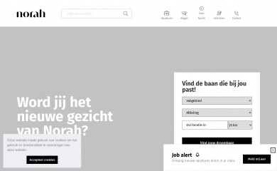 werkenbijnorah.eu screenshot