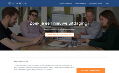 werkenbijhomedesignshops.nl screenshot