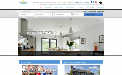 weymouth-holiday-cottages.com screenshot