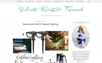 whatkristinfound.com screenshot