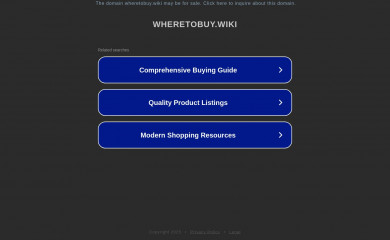 wheretobuy.wiki screenshot