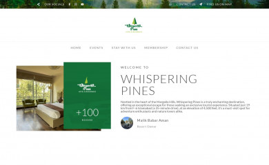 whisperingpines.com.pk screenshot