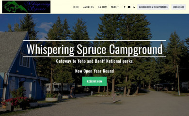 whisperingsprucecampground.com screenshot