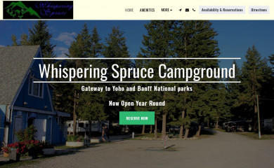 whisperingsprucecampground.com screenshot