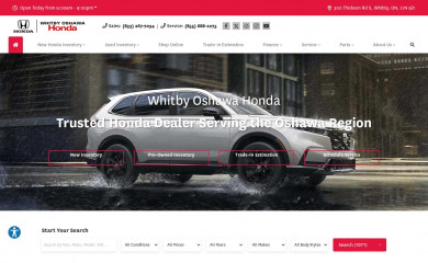 whitbyoshawahonda.com screenshot