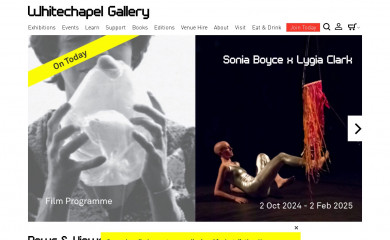 whitechapelgallery.org screenshot