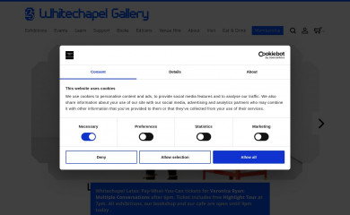 whitechapelgallery.org screenshot