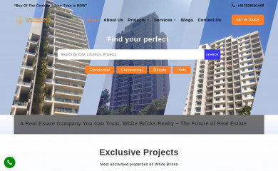 whitebricks.in screenshot