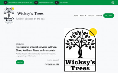 wicksystrees.com.au screenshot
