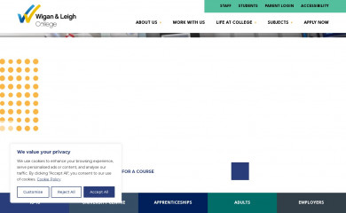 wigan-leigh.ac.uk screenshot