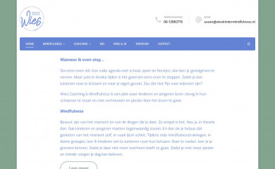 wieskindermindfulness.nl screenshot