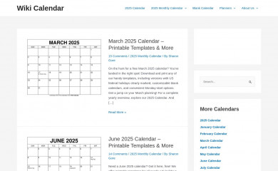 wiki-calendar.com screenshot