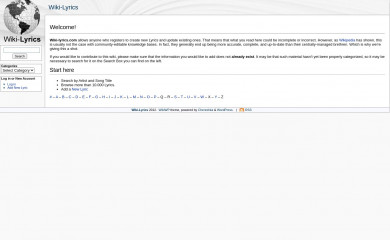 wiki-lyrics.com screenshot