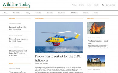 wildfiretoday.com screenshot
