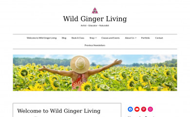 wildgingerliving.com screenshot