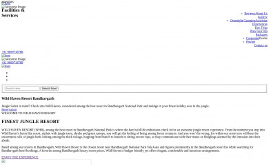 wildhavenresort.com screenshot