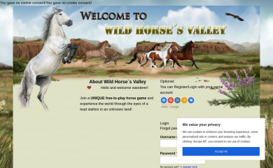 wildhorsesvalley.com screenshot