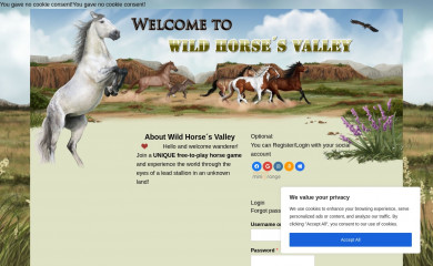 wildhorsesvalley.com screenshot