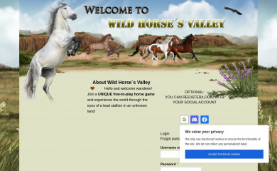 wildhorsesvalley.com screenshot