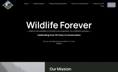 wildlifeforever.org screenshot