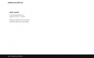 wildpreciouslife.me screenshot