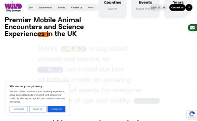 wildsci.co.uk screenshot