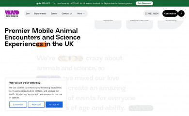 wildsci.co.uk screenshot