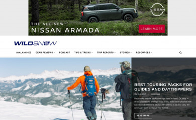 wildsnow.com screenshot