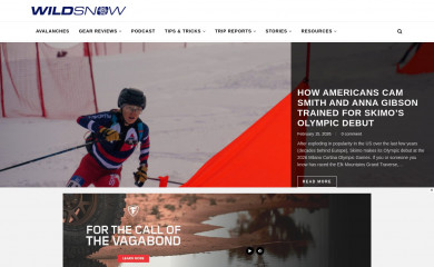 wildsnow.com screenshot