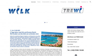 wilk-reisen.de screenshot