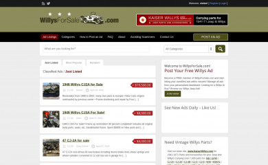 willysforsale.com screenshot