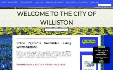willistonfl.org screenshot