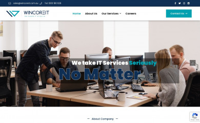 wincoreit.com.au screenshot