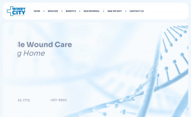 windycitywoundcare.com screenshot