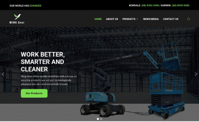 winggear.com.au screenshot