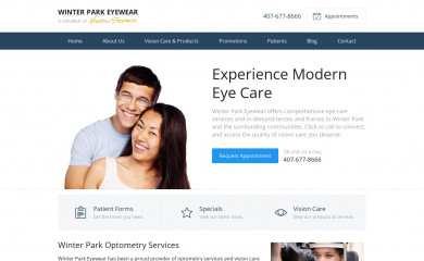 winterparkeyewear.com screenshot