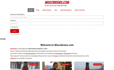 wiscobrews.com screenshot