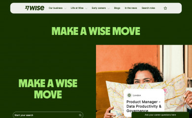 https://www.wise.jobs/ screenshot