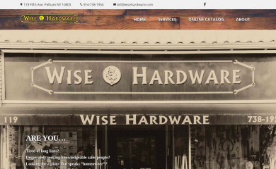 wisehardware.com screenshot