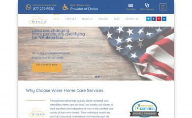 wisercareservices.com screenshot