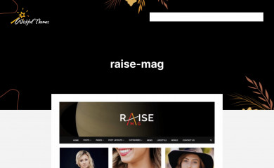 https://www.wishfulthemes.com/themes/raise-mag/ screenshot