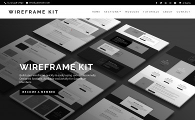 Wireframe Kit Super Theme screenshot
