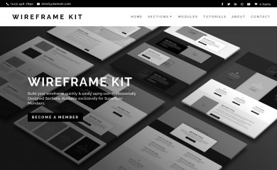 Wireframe Kit Super Theme screenshot