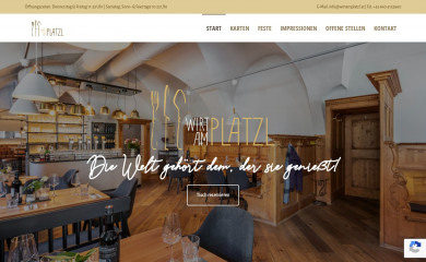 wirtamplatzl.at screenshot