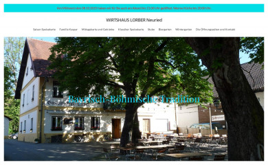 wirtshaus-lorber.de screenshot
