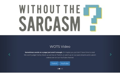 withoutthesarcasm.com screenshot
