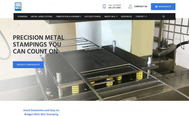 wlsstamping.com screenshot