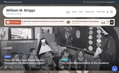 wmbriggs.com screenshot