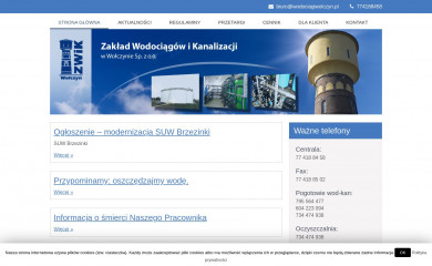 wodociagiwolczyn.pl screenshot